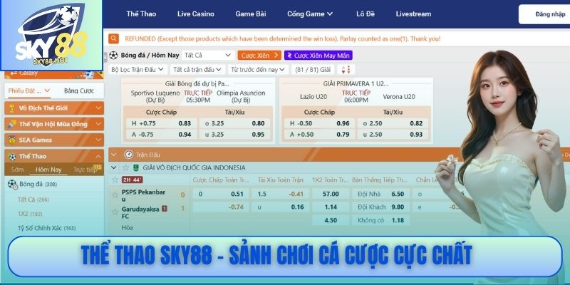 Thể thao SKY88 - Sảnh chơi cá cược cực chất